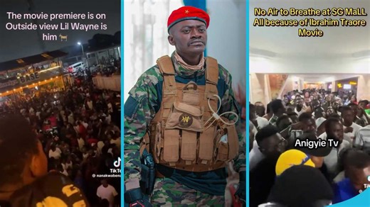 Lil Win premieres Ibrahim Traoré movie, sells out cinema and car park, videos