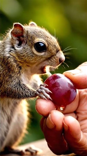 The Vampire 🧛🍇 (4) #Shorts #squirrel