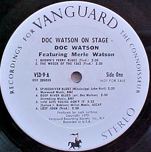 Doc Watson Featuring Merle Watson - Doc Watson On Stage