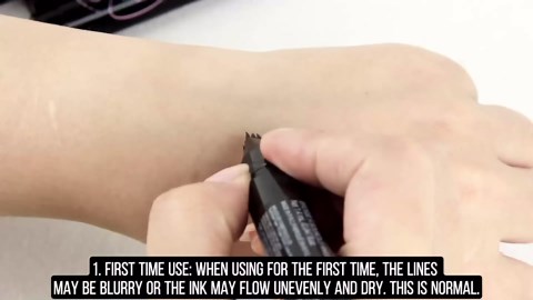 Eyebrow Pen, Waterproof Eyebrow Pencils for Women - Angled Brow Brush & Multi-Fork Tip Microblading Brow Pen, Precisely Creates Natural Hair-Like Brows, Easy to Use 01-Brown