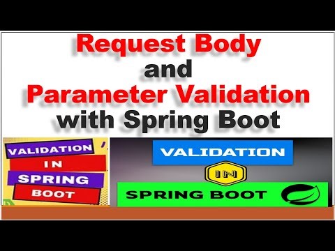 Request Body and Parameter Validation in Spring Boot