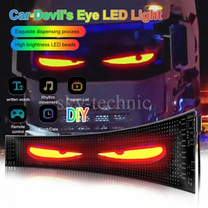 USB Flexible Sign Car LED Display Screen With Remote APP DIY Programmable Sign | eBay