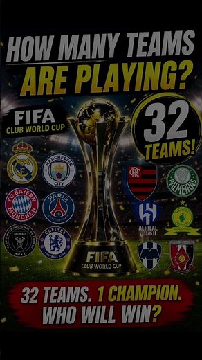 How Many Teams Are Playing in FIFA Club World Cup? 😱 #fifa #football #fifaclubworldcup#usa