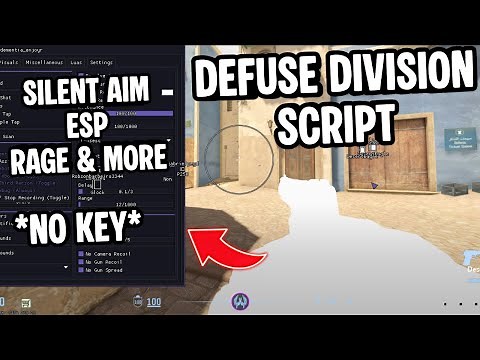 Defuse Division Script *NO KEY* | Silent Aim, Aimbot, ESP, Rage, Chams & More | Mobile & PC | OP