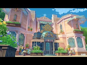 Genshin 🌻 Serenitea Pot Design┃昼の建物をライトアップする✨┃Replica＋Tutorial┃Asia┃原神┃塵歌壺┃模本
