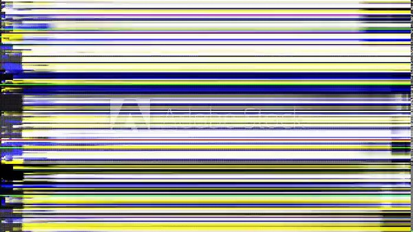 Glitch on the screen of TV bars and error broadcasting or problems with connection having colorful stripes. Colorful static holographic rainbow animation. Looping footage hippie rectangle design