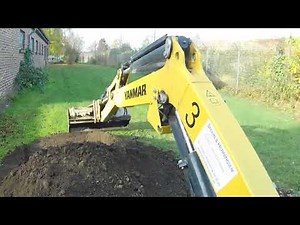 👍😎Mutterboden einbauen mit Minibagger Yanmar SV18