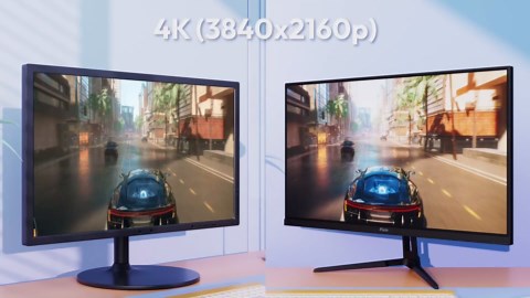 Pixio PX27U Wave Pink 27 inch 160Hz Refresh Rate 4K 3840x2160p Resolution Fast IPS Panel 1ms GTG Response Time Black Tilt Adjustable Gaming Monitor with Adaptive Sync