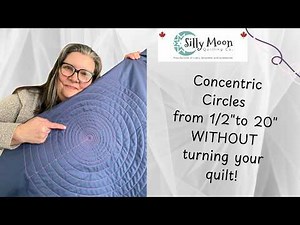 Circle up to 20" and DON'T turn your quilt