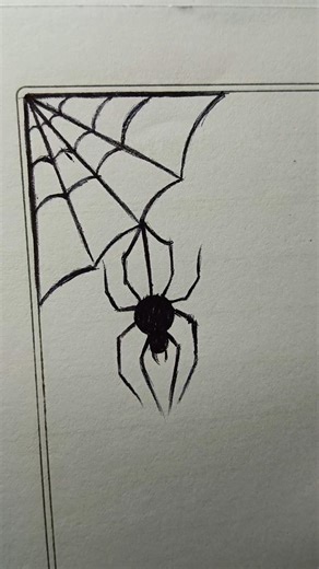 spider drawing ✨@M.artManoj #drawing #spider #shorts #yoitubeshorts