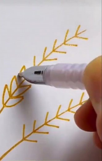 The easiest way to draw a wheat