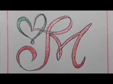 M Letter Calligraphy Design | Step by Step M Alphabet Drawing | Calligraphy Art Tutorial
