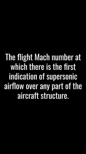 CRITICAL MACH NUMBER