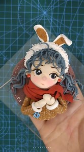 6.8K views · 116 reactions | Winter Code Girl Fridge Magnet Clay Tutorial | DEEPFLAME | Facebook