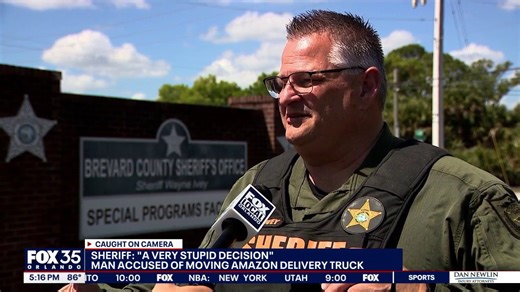 Florida man arrested after climbing into Amazon truck parked in street