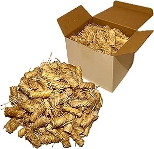 Bulk Fire Starters – 80-Pcs Pack Fire Starters for Fireplace Indoor and Outdoor – Natural Twisted Wood Wool Fire Starters for Wood Stoves, Pizza Oven, Barbeque, Campfire – Instant Ignite Firelighters