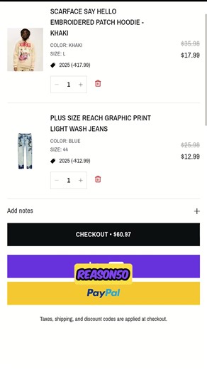 Reason's Biggest Sale Ever💥💥 50% Off Everything, Code: REASON50 Limited Time Only, Shop Now. | REASON CLOTHING