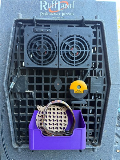 Ruffland Kennel Fan: Dual 12V Cooling System for Dog Crates - Etsy