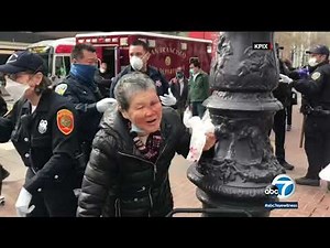 Elderly Asian-American woman fights back against attacker | ABC7