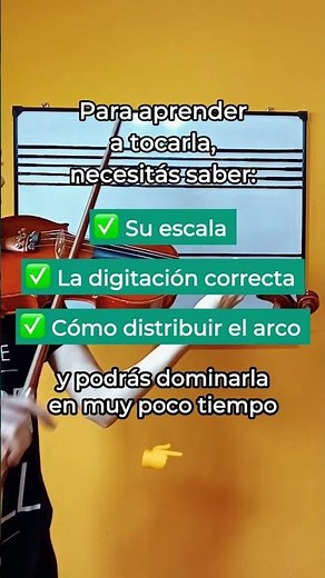 Melodía Fácil para Violín, aprendela! 🎻 #violin #playviolinwithoutnotes #violinist #violinista