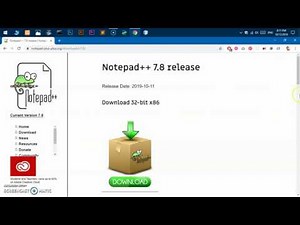 How to download and install Notepad ++ plus plus on windows 10