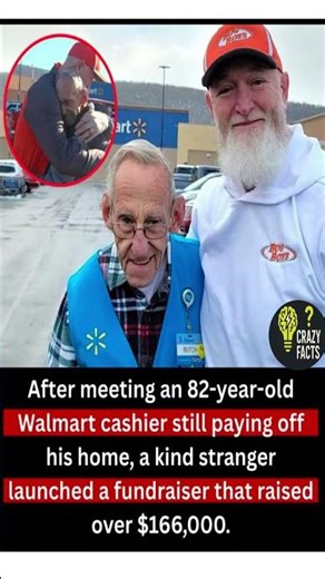 After Meeting This 82-Year-Old Walmart Cashier, A Stranger Raised $166,000 For Him 💚🙏"
