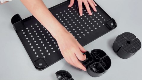 Pholiten Monitor Stand Riser 3 Height Adjustable, Desk Organizer for Monitor with Airflow Vents, Laptop Stand for Desk, Up to 44lbs