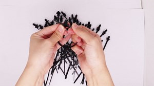 60 PCS Push Mount Zip Ties, Nylon Car Mount Wire Tie Snap in Cable Zip Ties, Black Push Mount Cable Ties Automotive Zips Tie Fastener Wire Harness Clips for Wire Tying (6-Types)