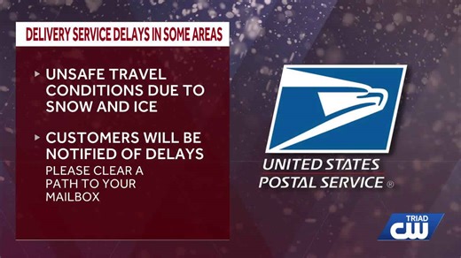 USPS says customers could experience disruptions and delays due to winter weather