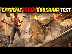 EXTREME Rock Crusher Machine for Construction — Heavy Equipment Crushing Process