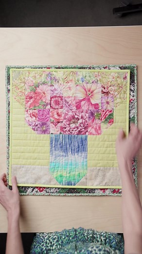 This technique lets you make a pillowcase AND wall hanging all at once! #quilting #quiltingtutorial (full tutorial at the link in bio!)