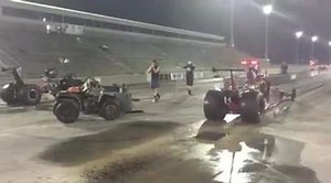 It's getting real at SGMP! Disco Dean Karns dialed 4.51 and leaving first by .32 to Jeff Slushy Burns! Wow | DragRaceResults.com