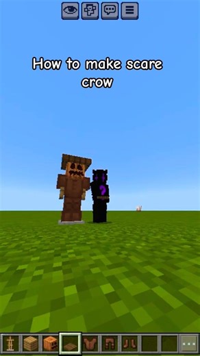how to make realistic scare crow in Minecraft