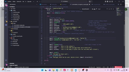 💻 Aprende a crear un sistema de recuperación de contraseña en PHP seguro con tokens y PHPMailer ✔ Generación de tokens seguros ✔ Envío de enlace por correo ✔ Validación y expiración de tokens ✔ Cambio seguro de contraseña Ideal para desarrolladores PHP y estudiantes de programación 👨‍💻 #PHP #MySQL #PHPMailer #SeguridadWeb #TutorialPHP