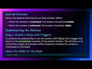 How to Add a DropShadow to a Borderless Window in WPF