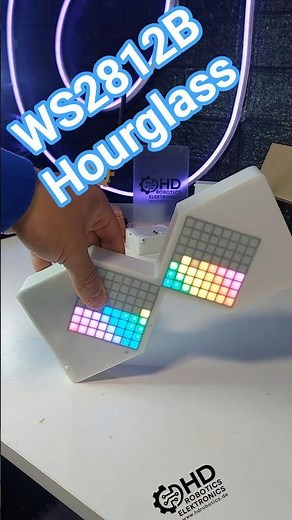 Hourglass with ESP8266 with ws2812b and MPU6050 by HD Robotics