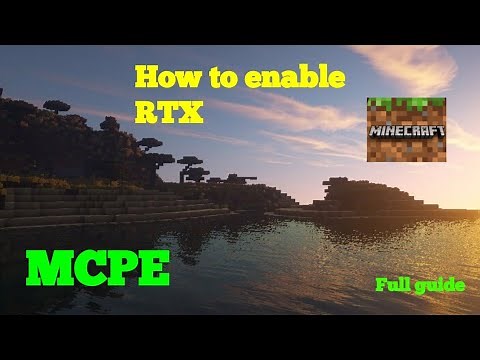 HOW TO ON RTX IN MINECRAFT POCKET EDITION.