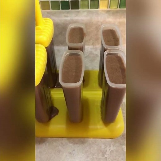 homemade dairy free chocolate fudge ice pops recipe | vegan frozen treat recipe. #shorts #vegan