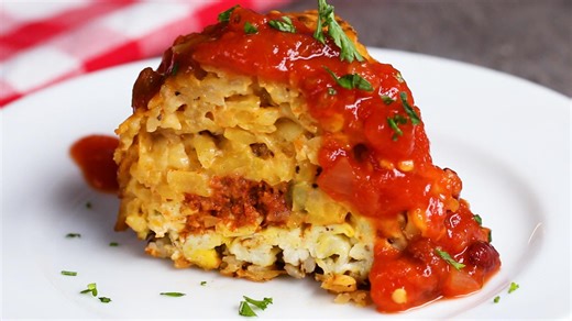 Queso Hash Brown Breakfast Ring | Tasty