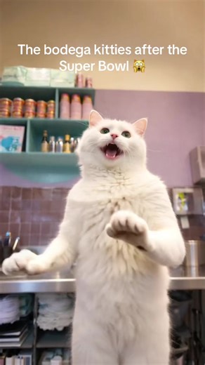 Kitty Dancing to Bad Bunny and Lady Gaga at Super Bowl