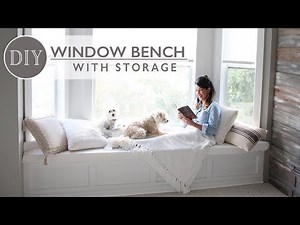 DIY Window Bench with Storage Ft. Lamps Plus