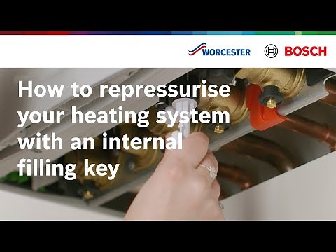 How to repressurise your heating system with an internal filling key | Worcester Bosch