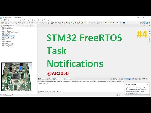 STM32 FreeRTOS: Task Notifications for Task Synchronization Button-Activated LED Control