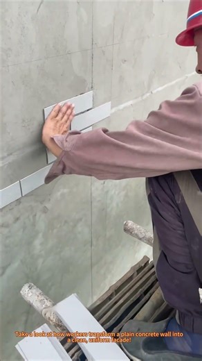 "Tile Cladding Installation: Exterior Wall Renovation"