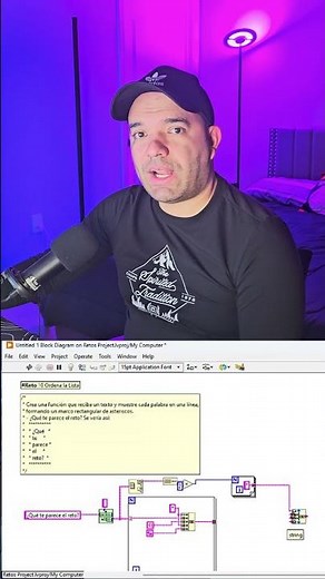 Programando con Labview. Enmarcar texto. #reto 10