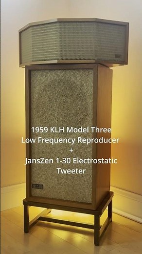 1959 KLH Model Three + JansZen 1‑30 Tweeter | No Rain (Blind Melon) | Mono Demo