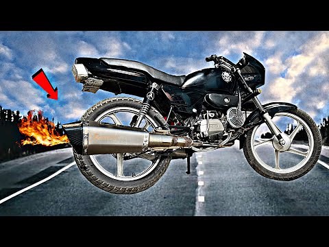 Splendor Modified Akrapovic Exhaust Full Review | Yogesh 01