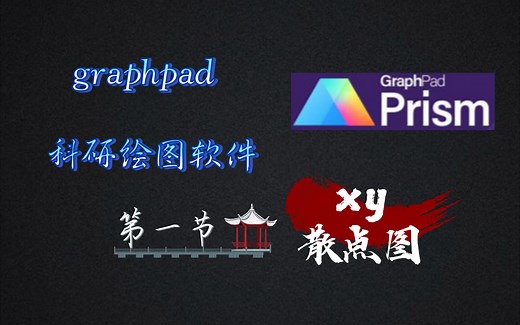 graphpad 科研绘图第1节-xy散点图