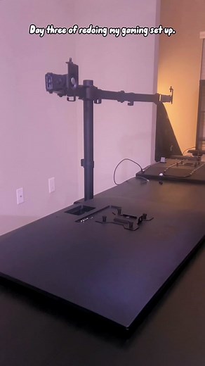 Customizing and Fixing Dual Monitor Desk Mount | Gaming Setup Makeover