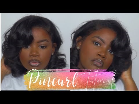 BEAUTIFUL PIN CURLS ON NATURAL HAIR| HEATLESS EASY CURLS